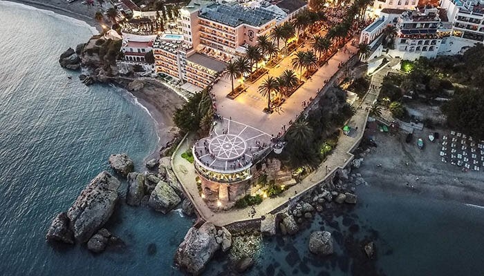 different areas to live in nerja Balcon de Europa